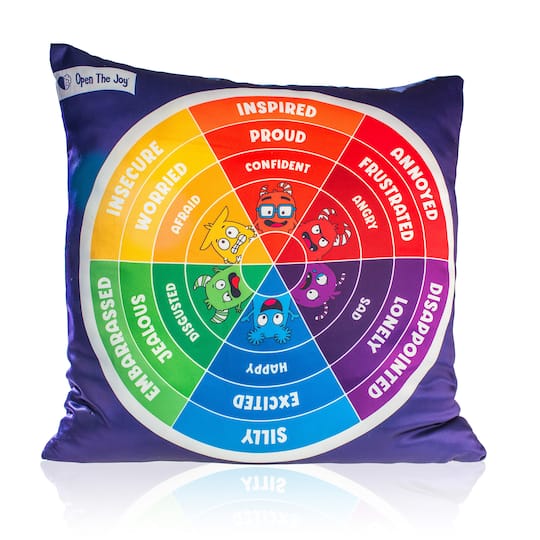 Open the Joy® 16" x 16" English Emotions Weighted Wheel Pillow